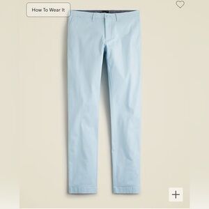 J. Crew Men’s 484 Slim-fit Stretch Chino Pant Size 29/32 Color Summer Cloud NWT
